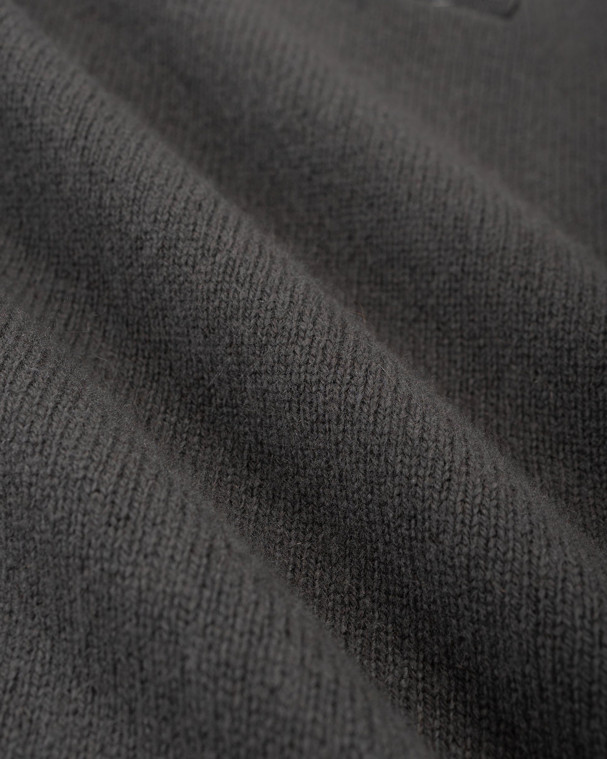 lost & found Margaret Howell Margaret Howell Seamless Pocket Polo Shirt Merino Cashmere Graphite