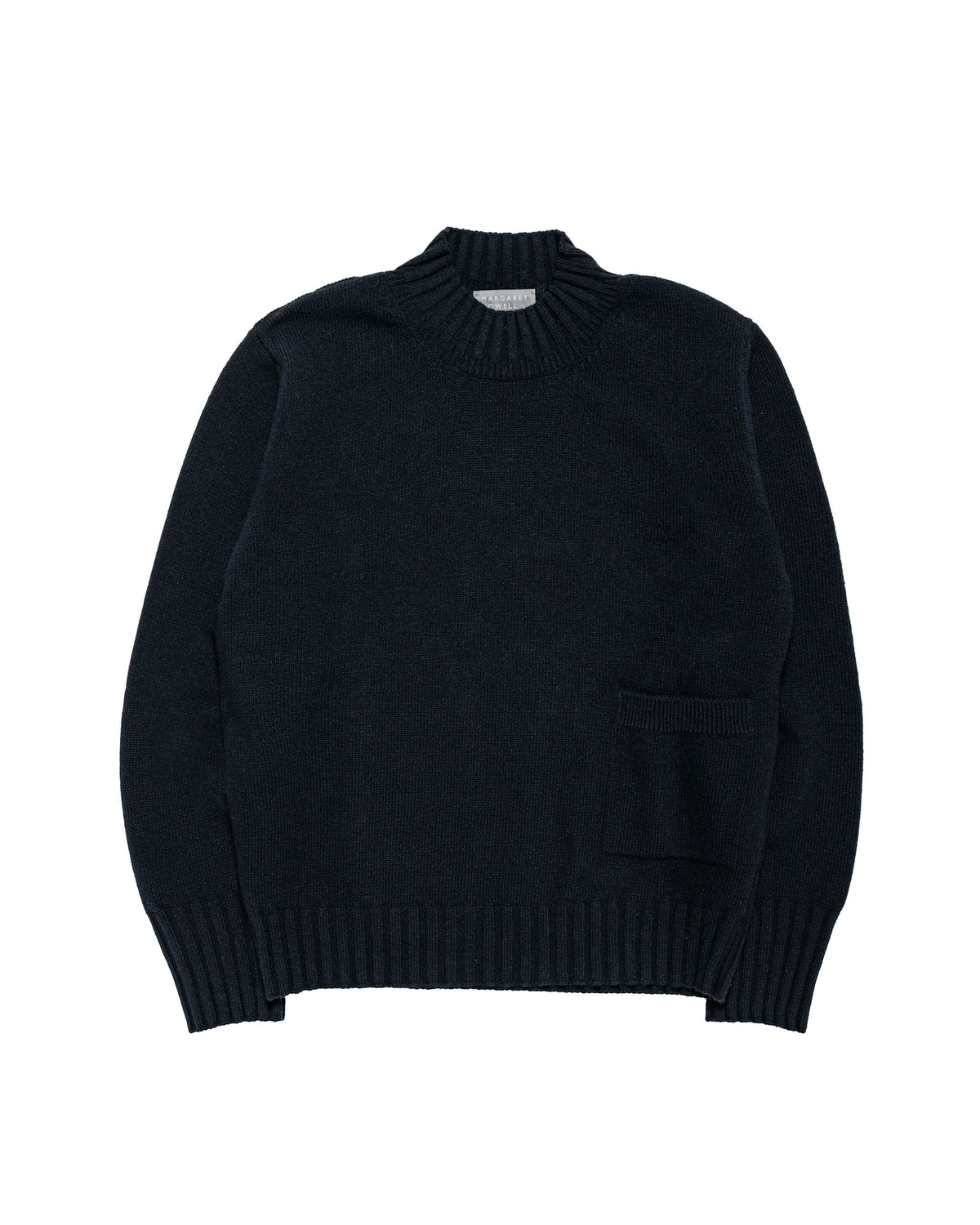 Margaret Howell Single Pocket Crew Geelong Lambswool Ink
