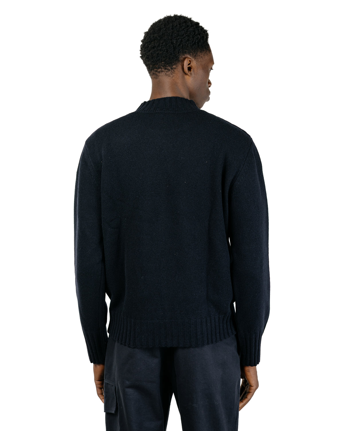 Margaret Howell Single Pocket Crew Geelong Lambswool Ink
