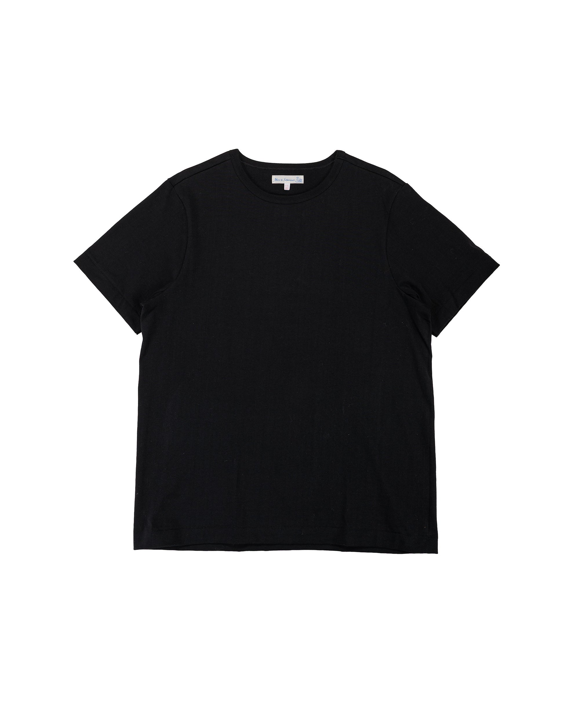 lost & found Merz B. Schwanen Merz B. Schwanen 215 Loopwheeled T-Shirt Deep Black