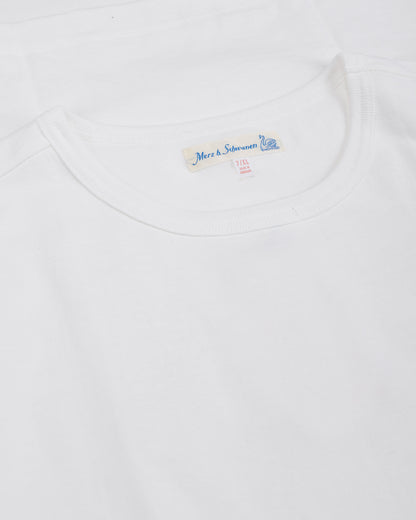 lost & found Merz B. Schwanen Merz B. Schwanen 215 Loopwheeled T-Shirt White