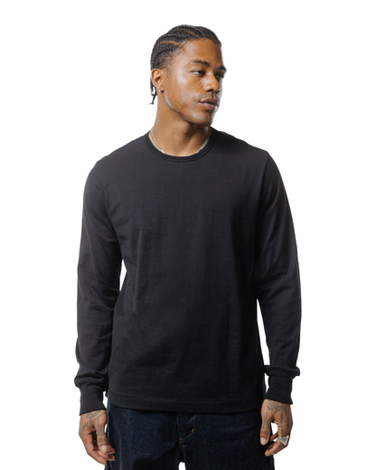 lost & found Merz B. Schwanen Merz B. Schwanen 2M15LS Vintage Machine Refined T-Shirt Deep Black