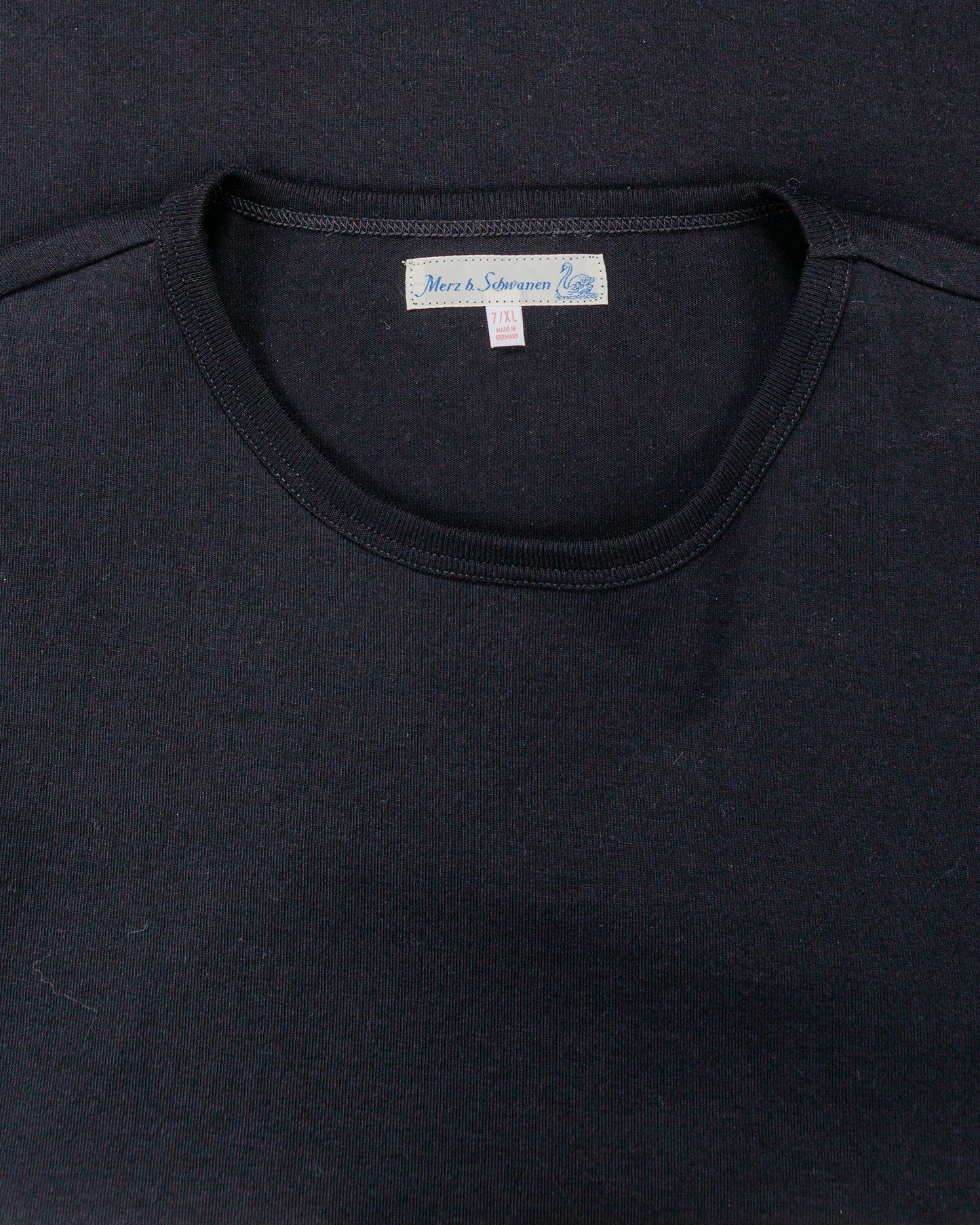 lost & found Merz B. Schwanen Merz B. Schwanen 2M15LS Vintage Machine Refined T-Shirt Deep Black