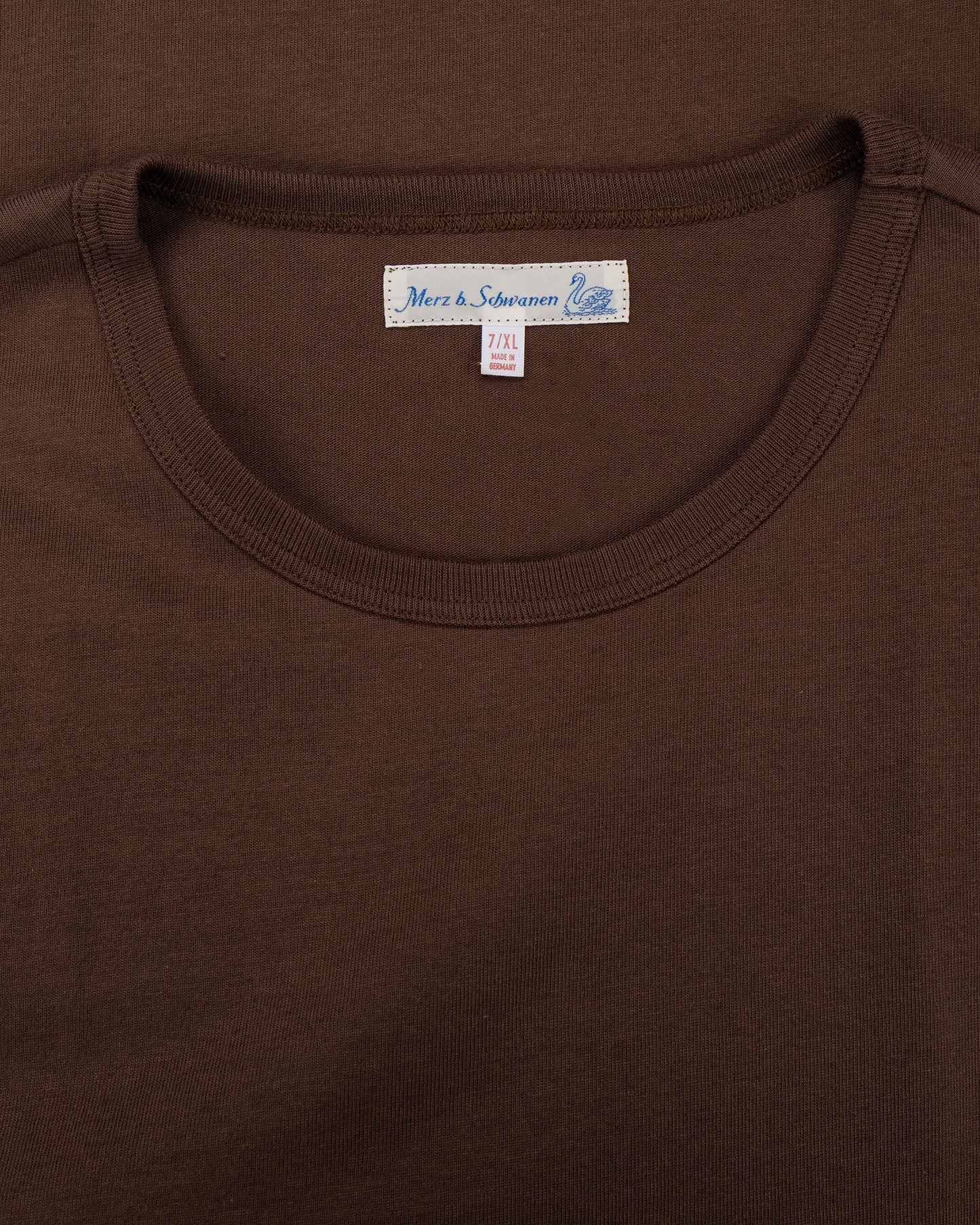 lost & found Merz B. Schwanen Merz B. Schwanen 2M15 Vintage Machine Refined T-Shirt Chocolate