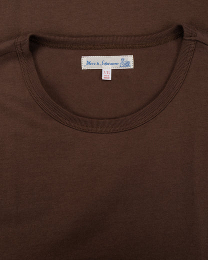 lost & found Merz B. Schwanen Merz B. Schwanen 2M15 Vintage Machine Refined T-Shirt Chocolate