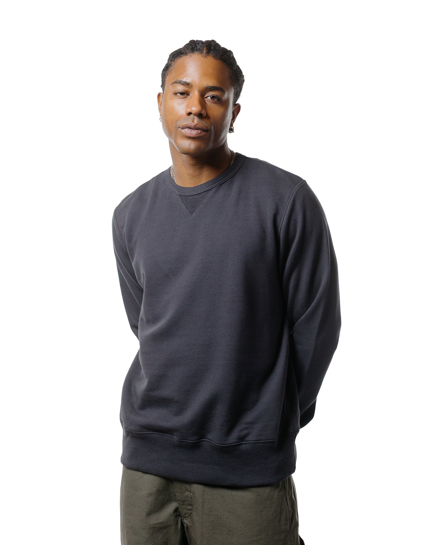 lost & found Merz B. Schwanen Merz B. Schwanen 3M46 Vintage Machine Fleece Sweatshirt Charcoal