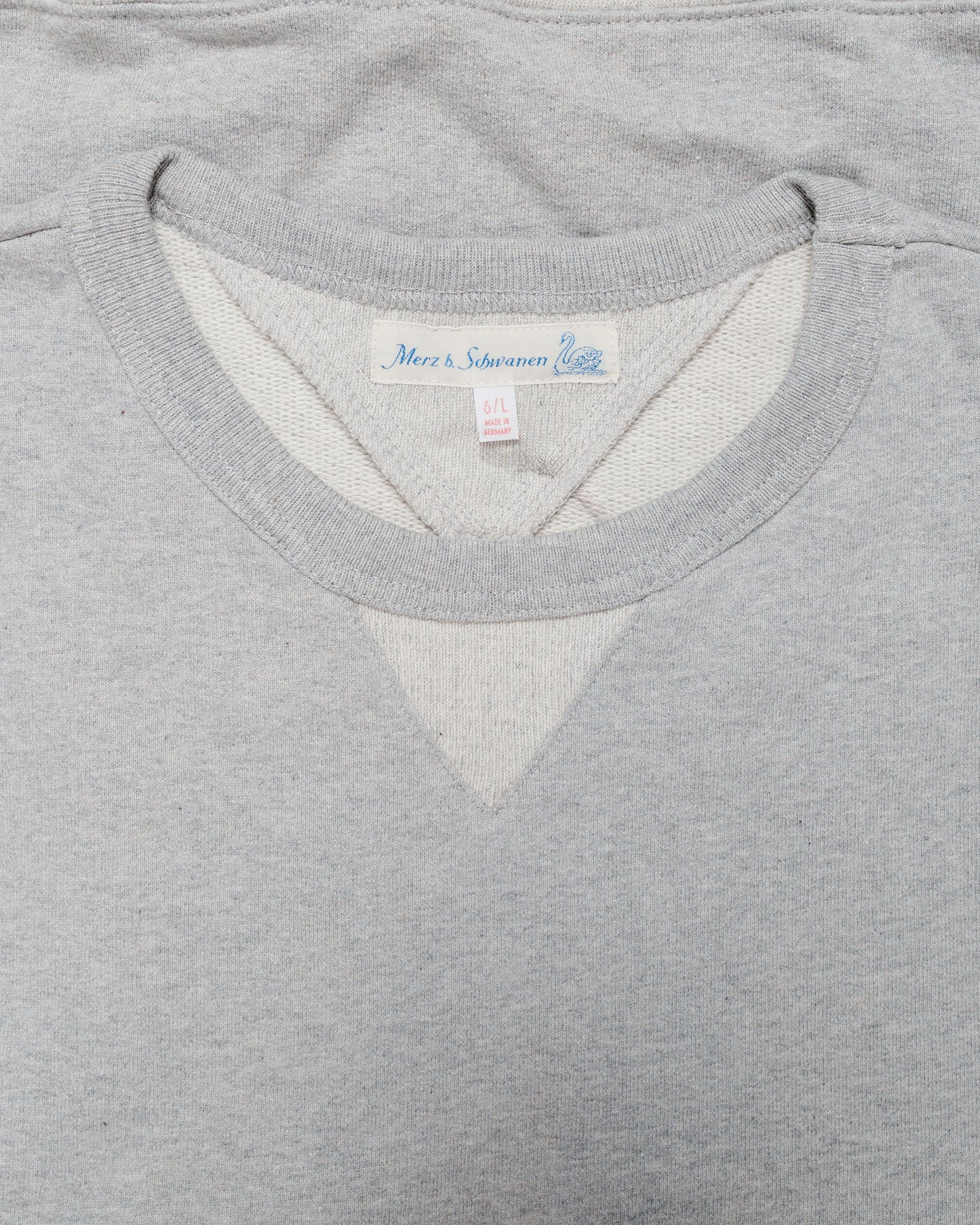 lost & found Merz B. Schwanen Merz B. Schwanen 3M46 Vintage Machine Fleece Sweatshirt Grey Melange