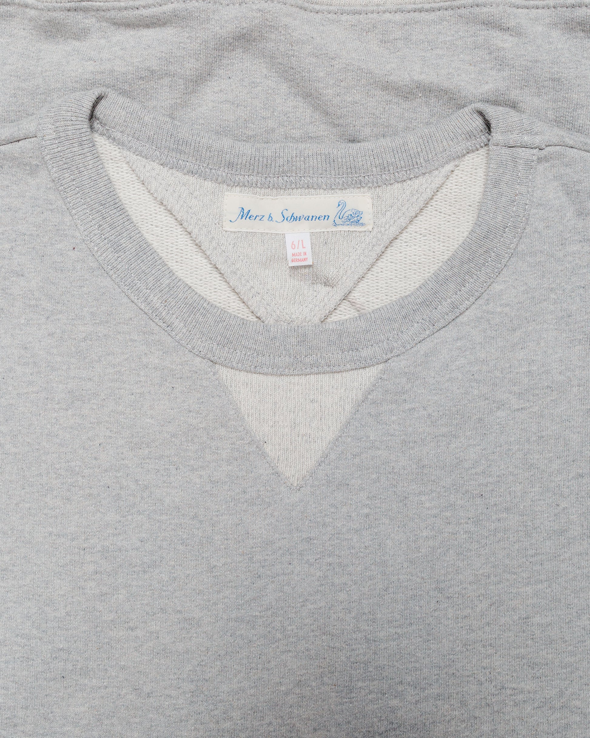 lost & found Merz B. Schwanen Merz B. Schwanen 3M46 Vintage Machine Fleece Sweatshirt Grey Melange
