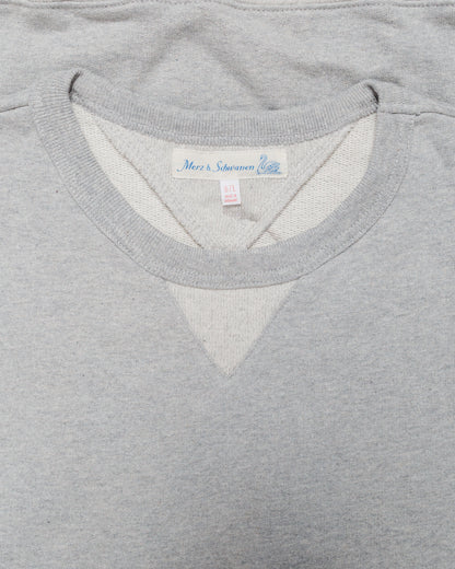 lost & found Merz B. Schwanen Merz B. Schwanen 3M46 Vintage Machine Fleece Sweatshirt Grey Melange
