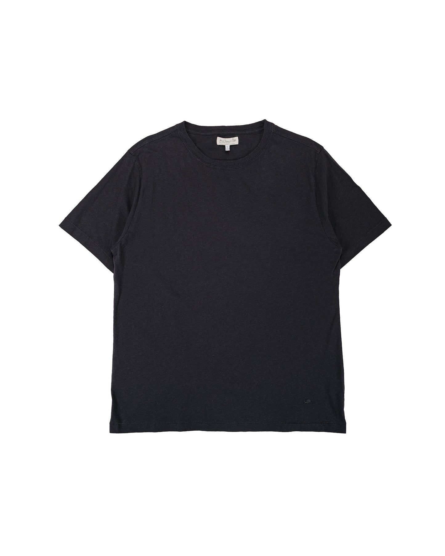 lost & found Merz B. Schwanen Merz B. Schwanen HPT01 Cotton Hemp T-Shirt Charcoal