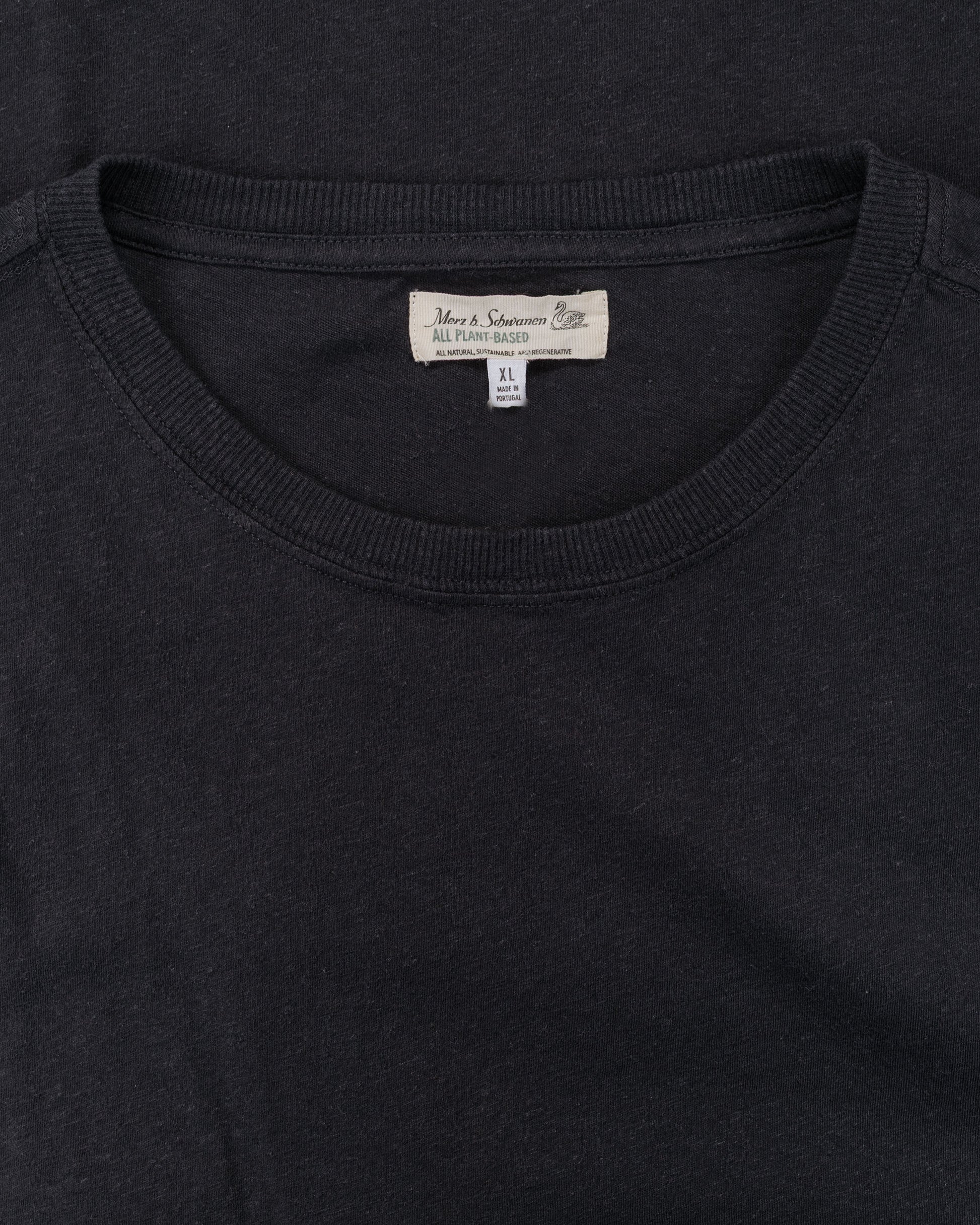 lost & found Merz B. Schwanen Merz B. Schwanen HPT01 Cotton Hemp T-Shirt Charcoal