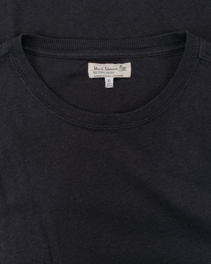 lost & found Merz B. Schwanen Merz B. Schwanen HPT01 Cotton Hemp T-Shirt Charcoal