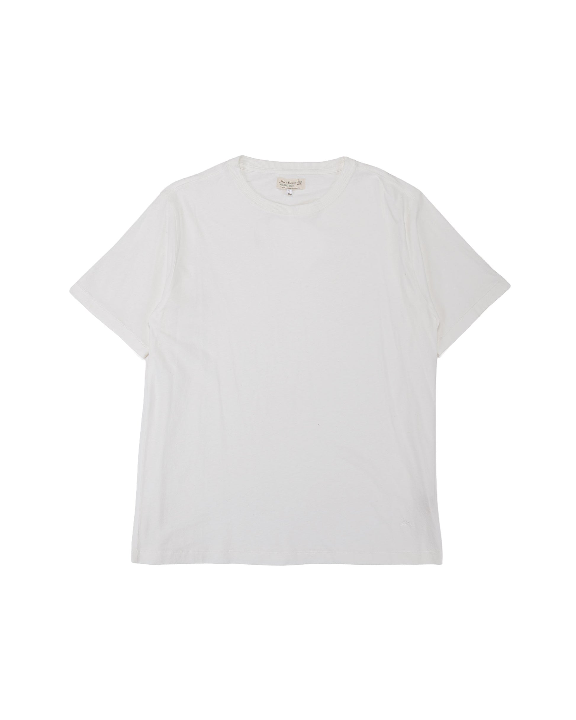 lost & found Merz B. Schwanen Merz B. Schwanen HPT01 Cotton Hemp T-Shirt White