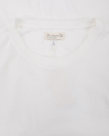 lost & found Merz B. Schwanen Merz B. Schwanen HPT01 Cotton Hemp T-Shirt White