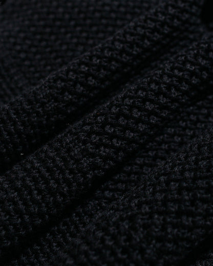 lost & found Merz B. Schwanen Merz B. Schwanen KNITSHIRT01 Crochet Shirt Deep Black