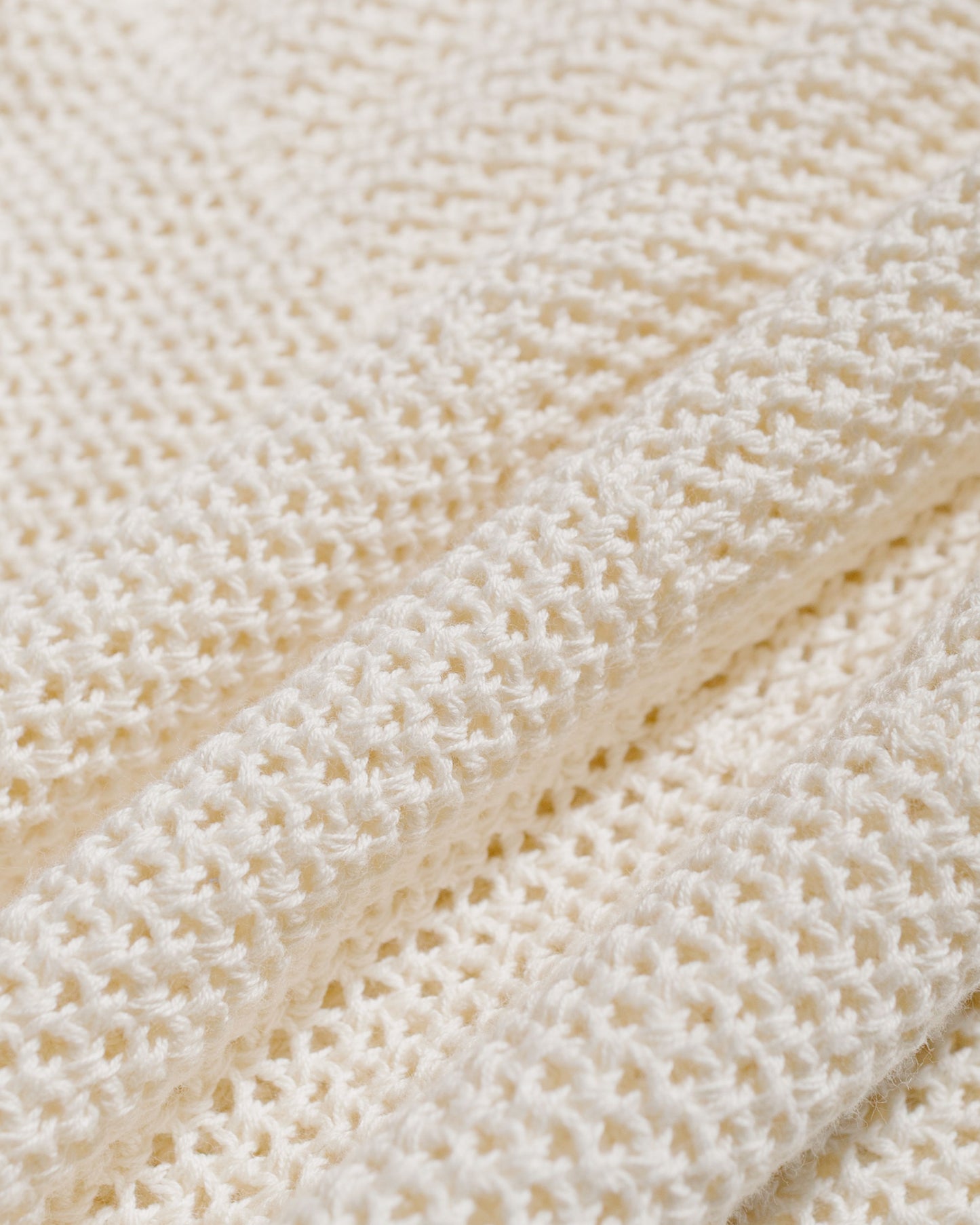 lost & found Merz B. Schwanen Merz B. Schwanen KNITSHIRT01 Crochet Shirt Natural
