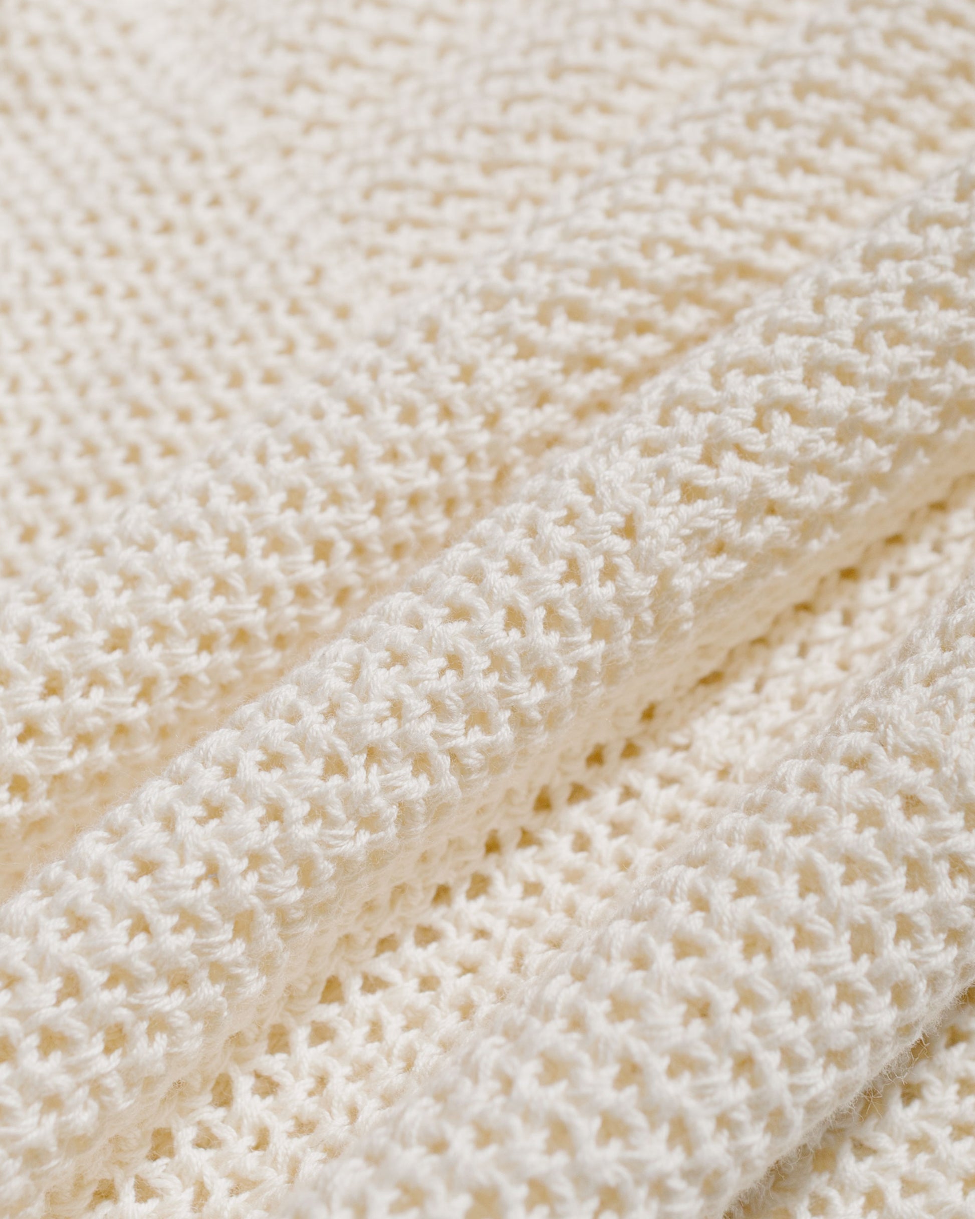 lost & found Merz B. Schwanen Merz B. Schwanen KNITSHIRT01 Crochet Shirt Natural