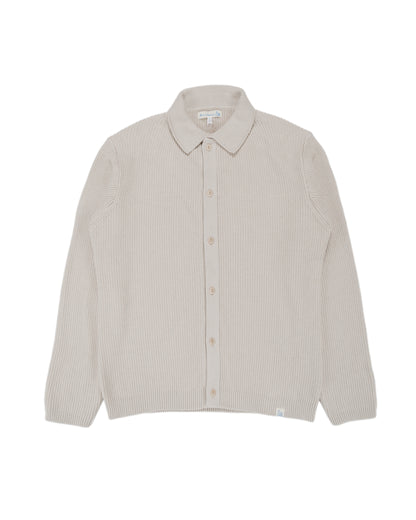 lost & found Merz B. Schwanen Merz B. Schwanen KNITSHIRT05 Ribbed Knitshirt Sand