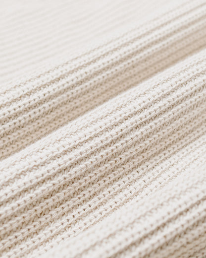lost & found Merz B. Schwanen Merz B. Schwanen KNITSHIRT05 Ribbed Knitshirt Sand