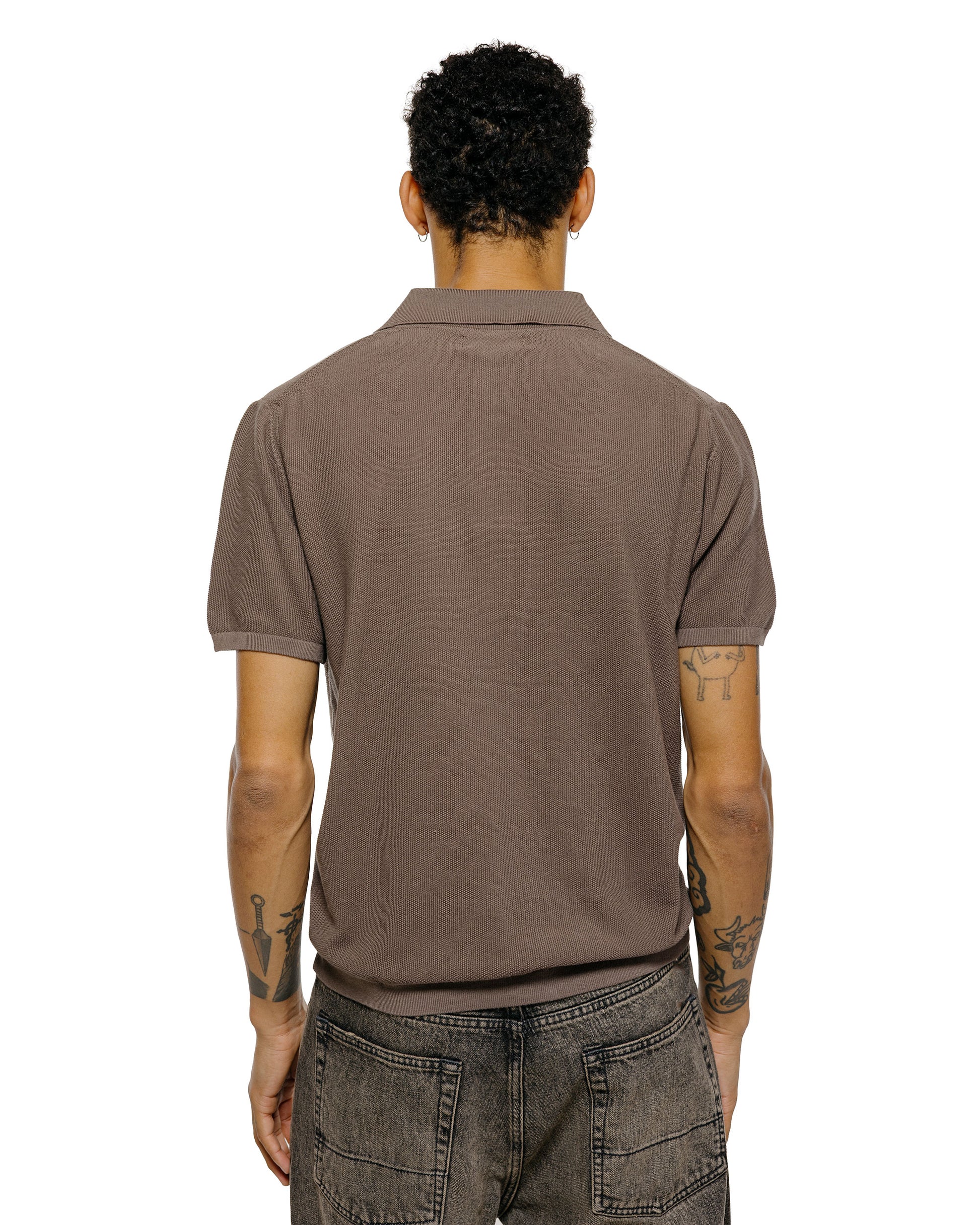 lost & found Merz B. Schwanen Merz B. Schwanen KPLP02 Knitted Polo Grain