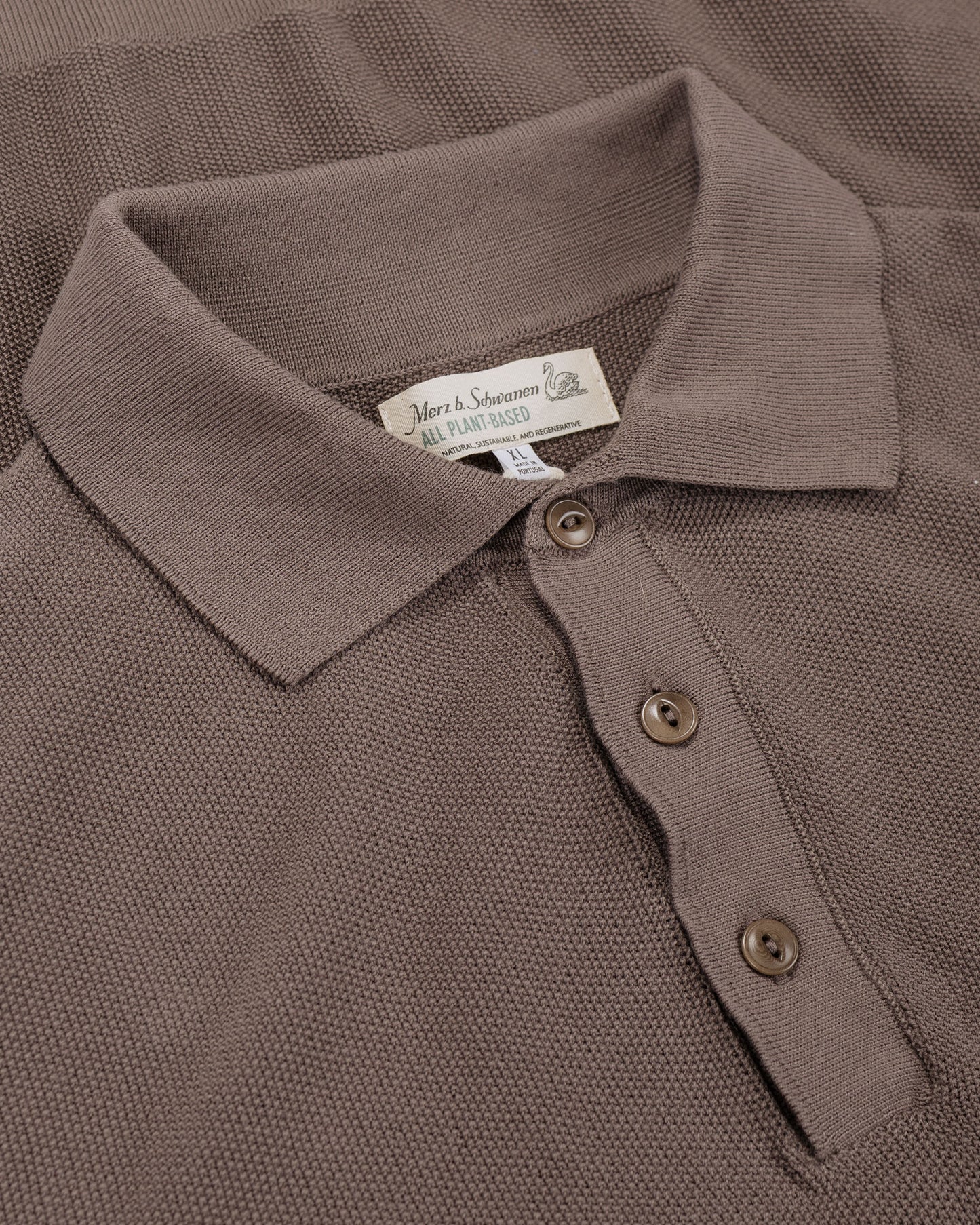 lost & found Merz B. Schwanen Merz B. Schwanen KPLP02 Knitted Polo Grain