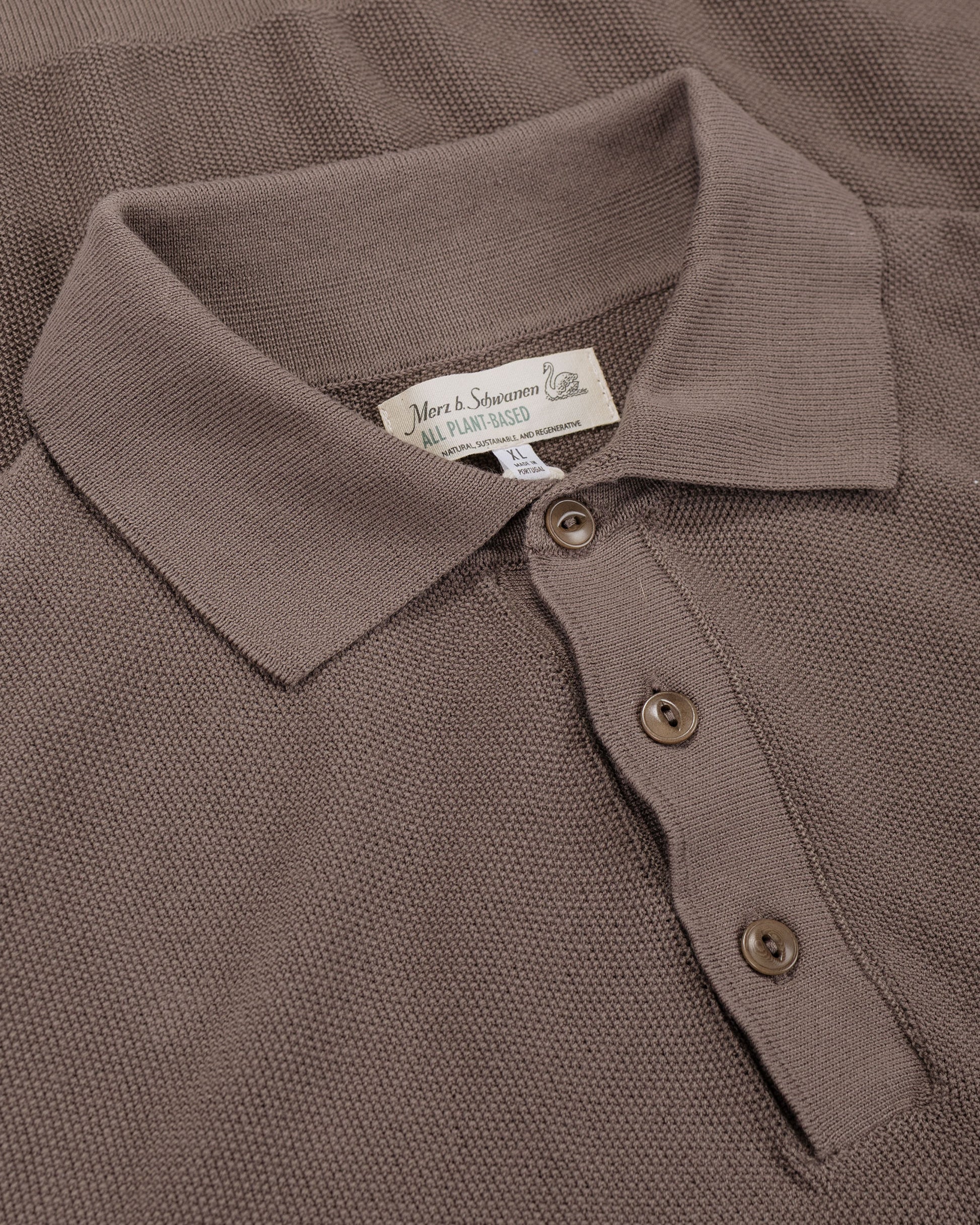 lost & found Merz B. Schwanen Merz B. Schwanen KPLP02 Knitted Polo Grain