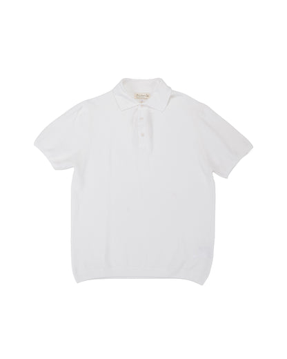 lost & found Merz B. Schwanen Merz B. Schwanen KPLP02 Knitted Polo White