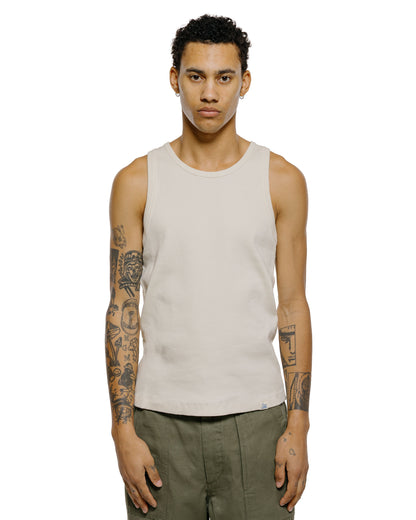 lost & found Merz B. Schwanen Merz B. Schwanen RIBTANK01 Iconic Ribbed Cotton Tank Top Nature