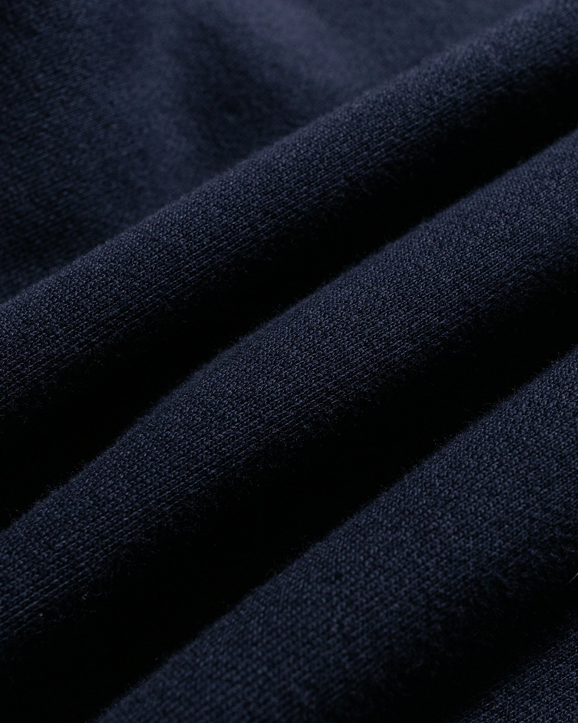 lost & found Merz B. Schwanen Merz B. Schwanen ZIPC01 Zip Collar Sweatshirt Dark Navy