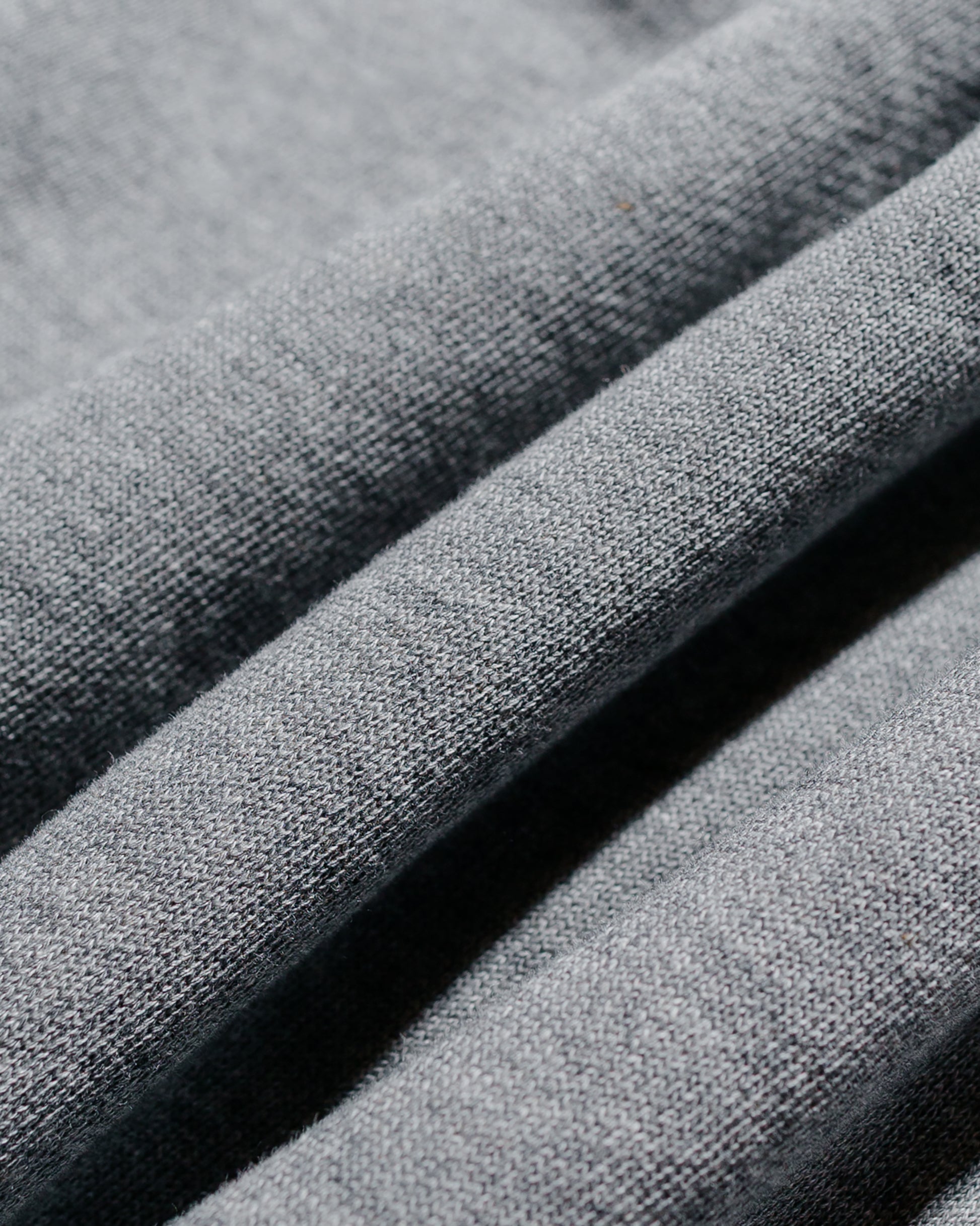 lost & found Merz B. Schwanen Merz B. Schwanen ZIPC01 Zip Collar Sweatshirt Grey Melange