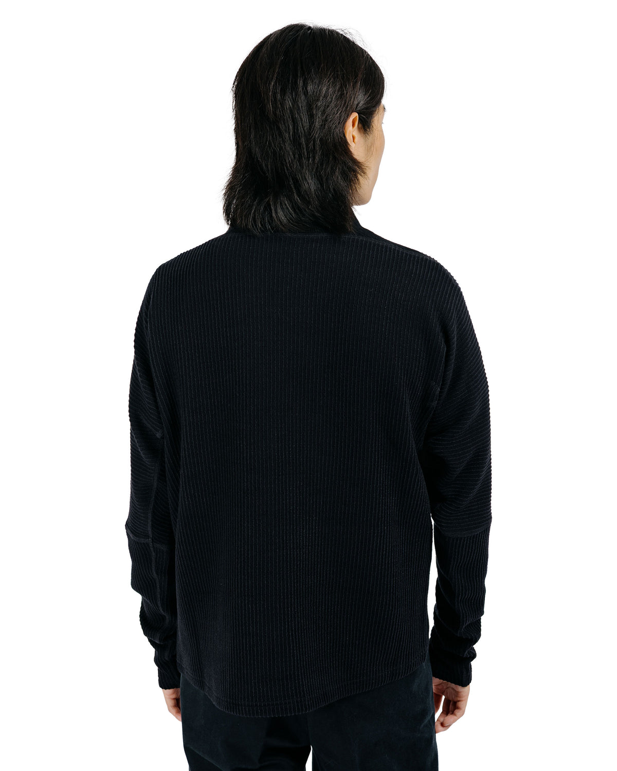 MotivMfg Bog T-Shirt Cotton Linen Rib Jersey/Black