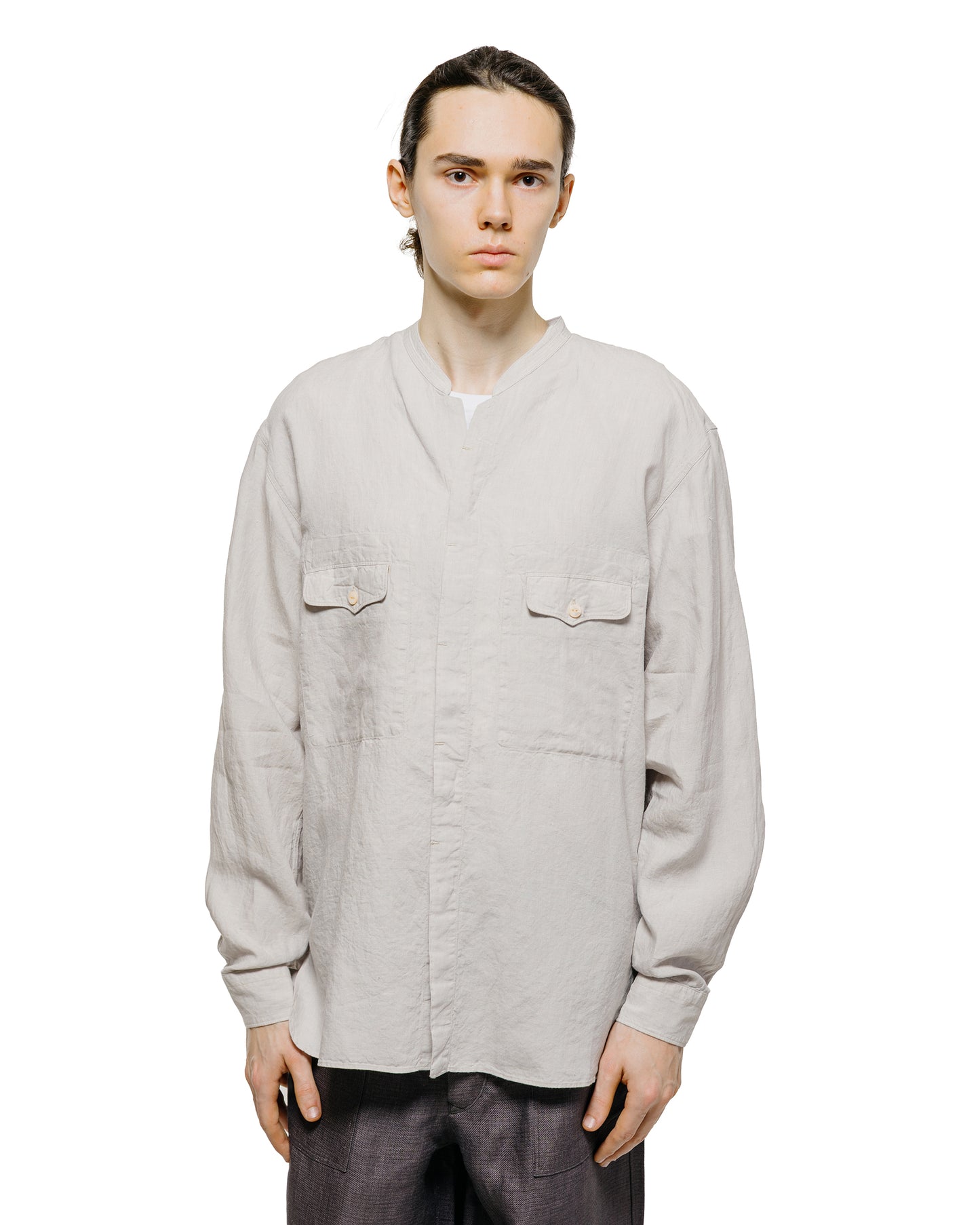 lost & found MotivMfg MotivMfg Mikhail Shirt Superfine Linen Broadcloth/Lt. Chambray
