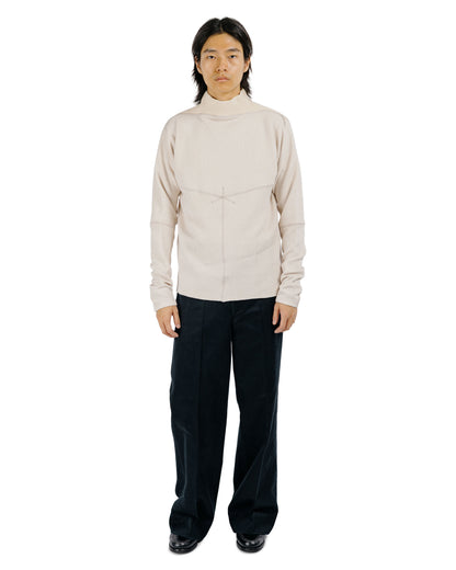 MotivMfg Bog T-Shirt Cotton Linen Rib Jersey/Natural