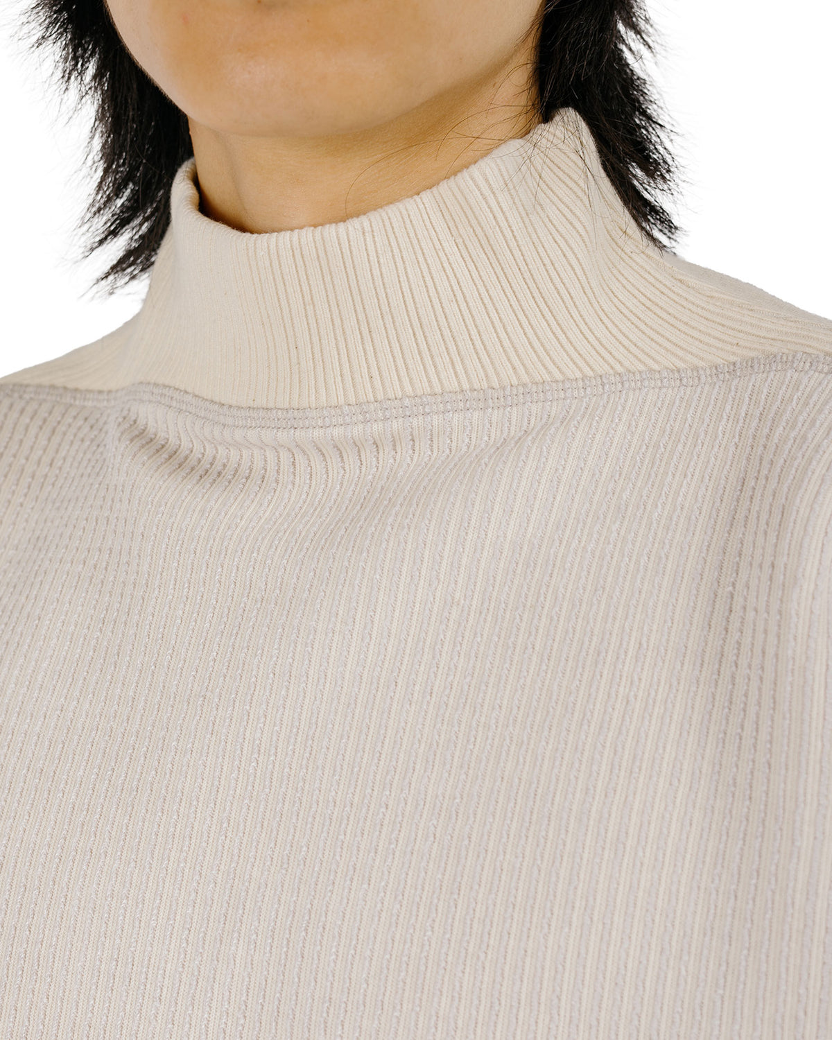 MotivMfg Bog T-Shirt Cotton Linen Rib Jersey/Natural