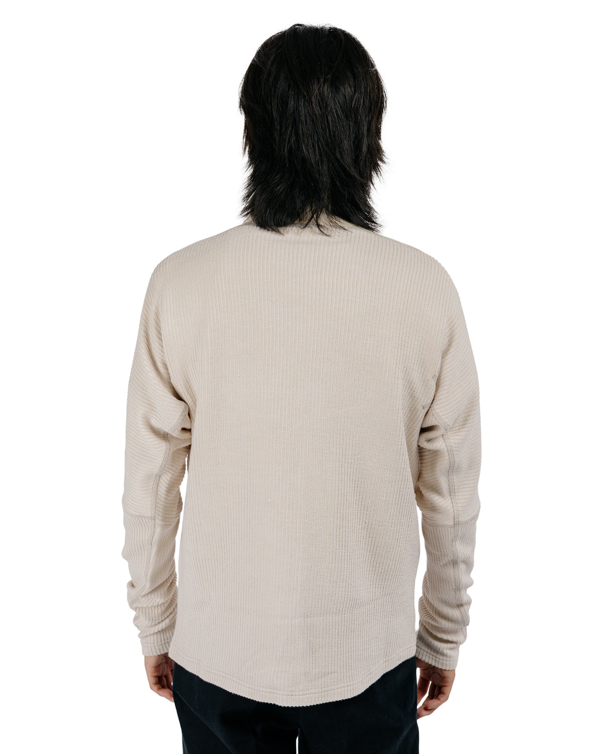 MotivMfg Bog T-Shirt Cotton Linen Rib Jersey/Natural