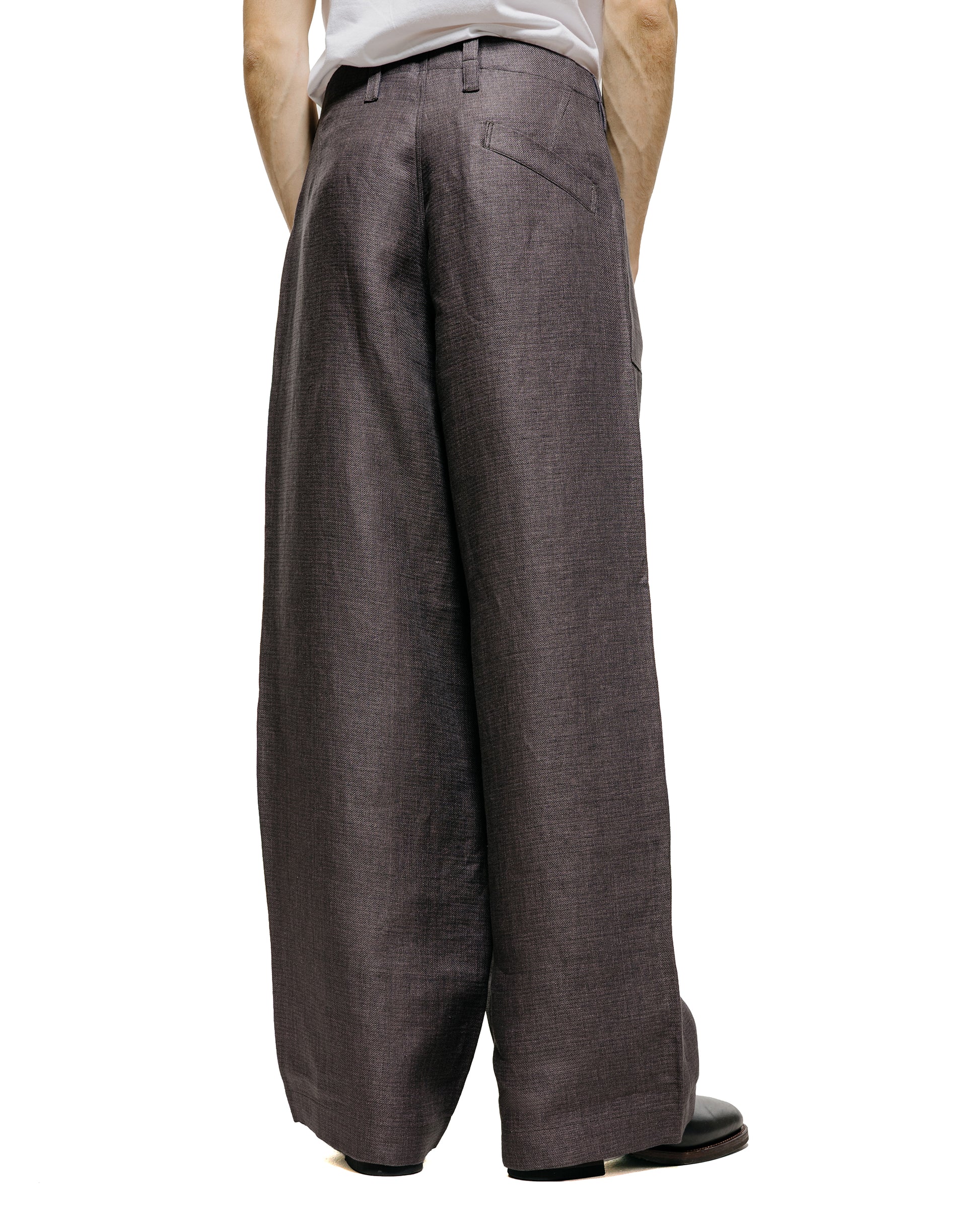 lost & found MotivMfg MotivMfg Capsule Deck Pants Duble Face Linen Serge/Aubergine