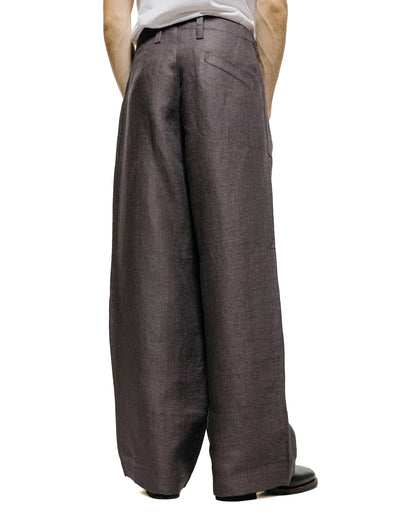 lost & found MotivMfg MotivMfg Capsule Deck Pants Duble Face Linen Serge/Aubergine