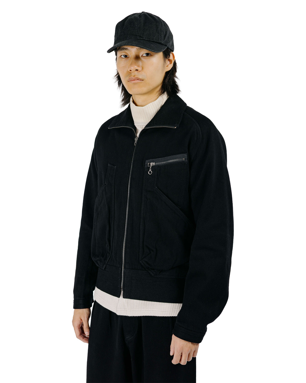MotivMfg Denim Deck Jacket Tailorable Denim/Black