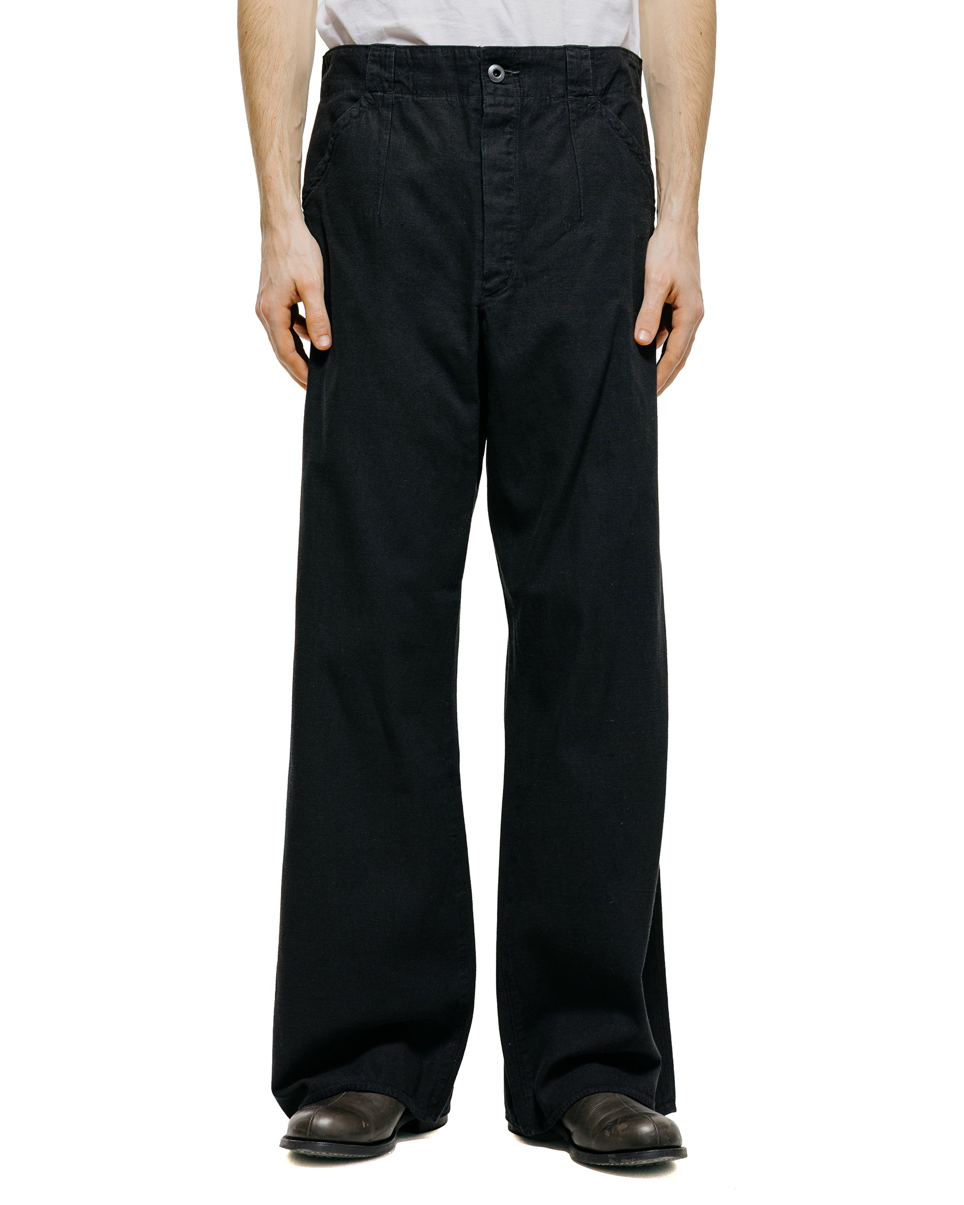 lost & found MotivMfg MotivMfg Doric Denim Trousers Cotton Hemp Lightweight Denim/Black