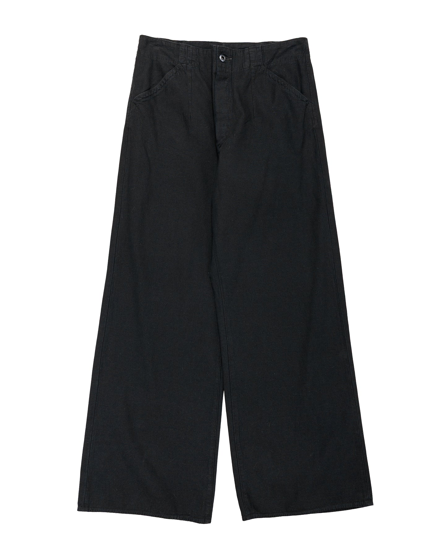 lost & found MotivMfg MotivMfg Doric Denim Trousers Cotton Hemp Lightweight Denim/Black