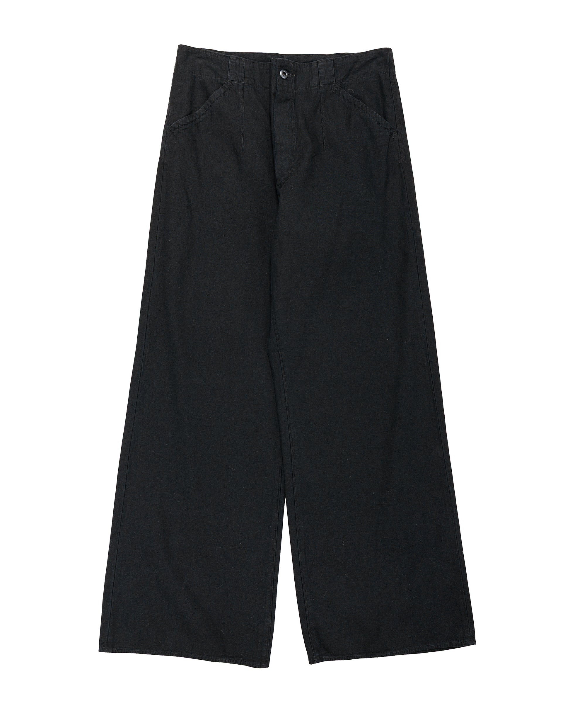 lost & found MotivMfg MotivMfg Doric Denim Trousers Cotton Hemp Lightweight Denim/Black