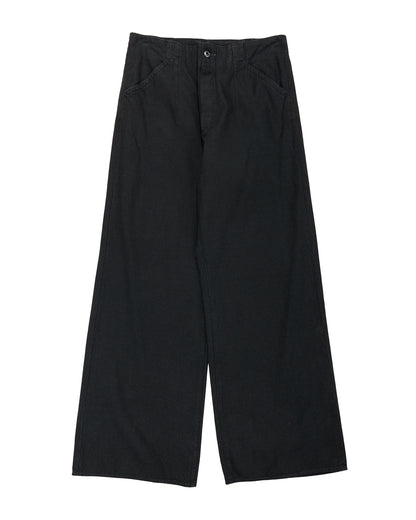 lost & found MotivMfg MotivMfg Doric Denim Trousers Cotton Hemp Lightweight Denim/Black