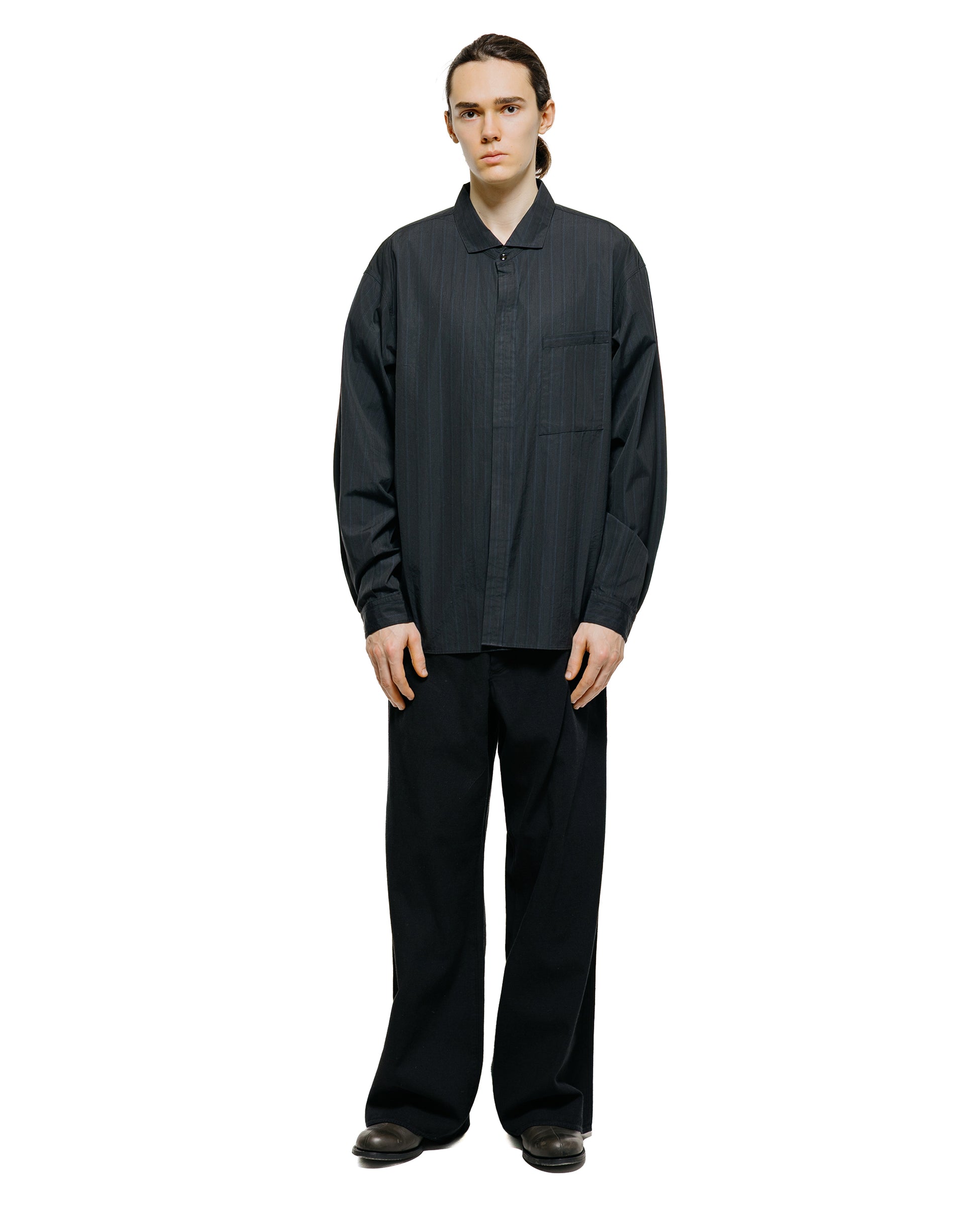 lost & found MotivMfg MotivMfg Doric Denim Trousers Cotton Hemp Lightweight Denim/Black