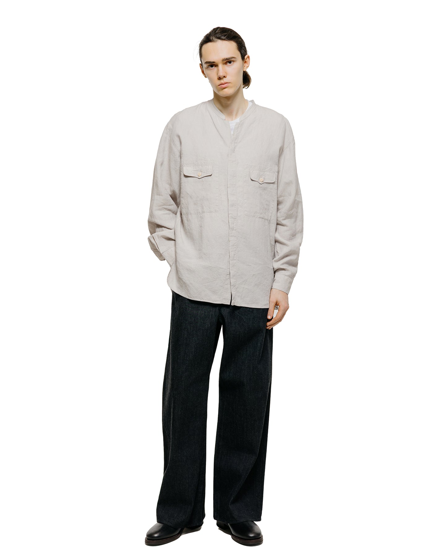 lost & found MotivMfg MotivMfg Doric Denim Trousers Original Herringbone Denim/Black