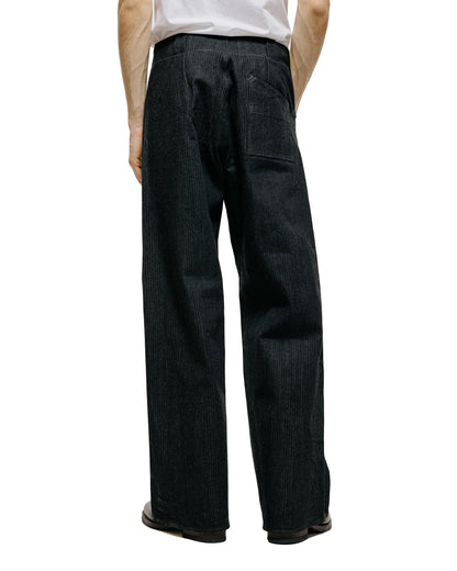 lost & found MotivMfg MotivMfg Doric Denim Trousers Original Herringbone Denim/Black