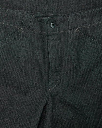 lost & found MotivMfg MotivMfg Doric Denim Trousers Original Herringbone Denim/Black
