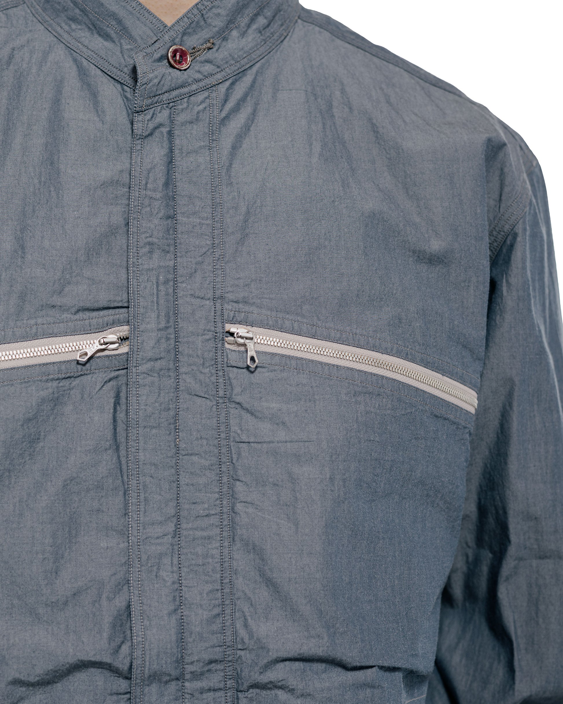 lost & found MotivMfg MotivMfg Hillock Fatigue Shirt High Density Super Chambray/Chambray Blue