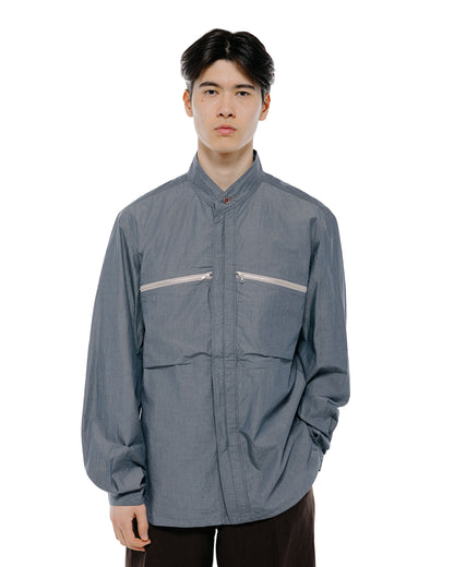 lost & found MotivMfg MotivMfg Hillock Fatigue Shirt High Density Super Chambray/Chambray Blue