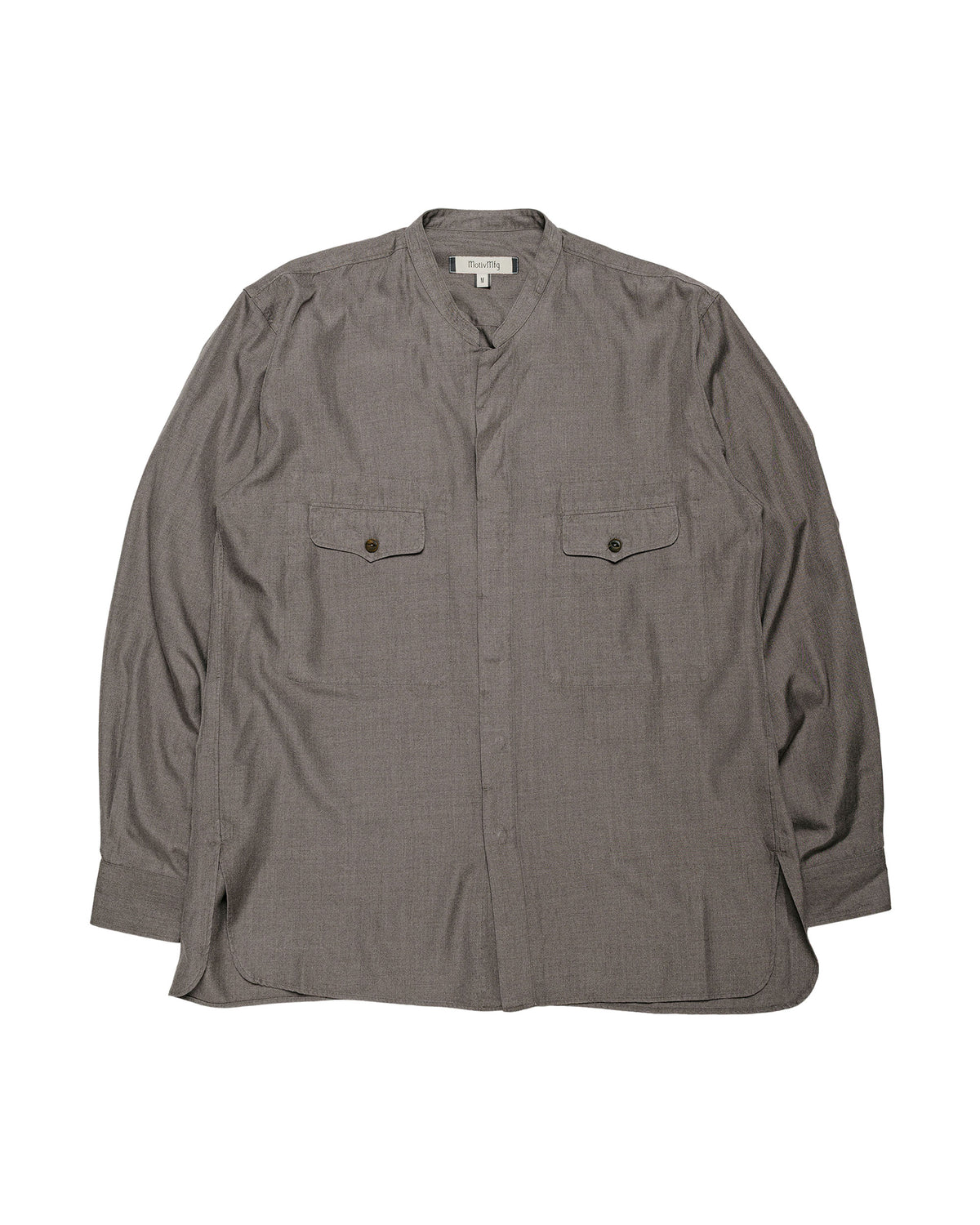 MotivMfg Mikhail Shirt Melange Silk Shirting/Shadow