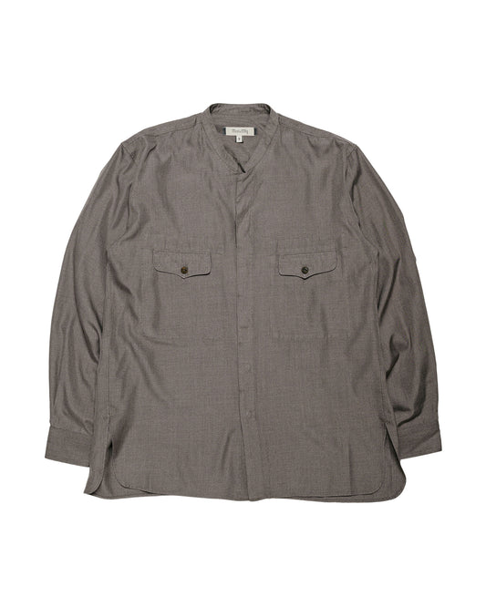 MotivMfg Mikhail Shirt Melange Silk Shirting/Shadow